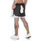 Men's Dry Fit Running Shorts With Double Layer And Phone Pocket