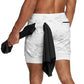 Men's Dry Fit Running Shorts With Double Layer And Phone Pocket