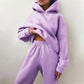 Women's Solid Color Sweatshirt and Joggers