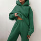 Women's Solid Color Sweatshirt and Joggers