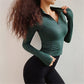 Long Sleeve Yoga Shirts For Women